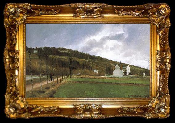 framed  Camille Pissarro Winter scenery, ta009-2